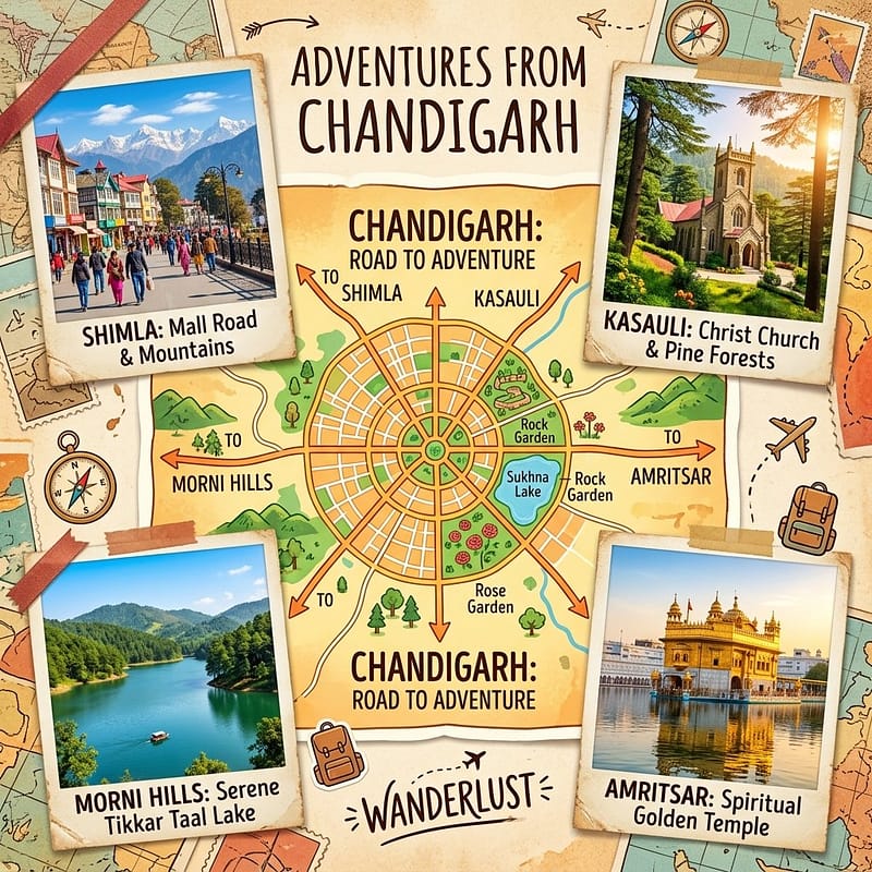 Car Rental in Chandigarh for Weekend Trips: 5 Perfect Getaways Under 3 Hours 1 car rental in chandigarh for weekend trips 5 perfect getaways under 3 hours